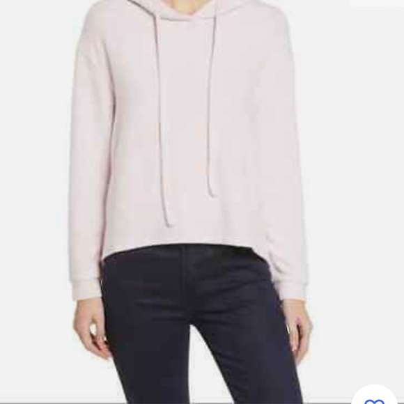 everleigh Sweaters - Everleigh Cozy Hoodie Sweater In Light Pink Size Medium